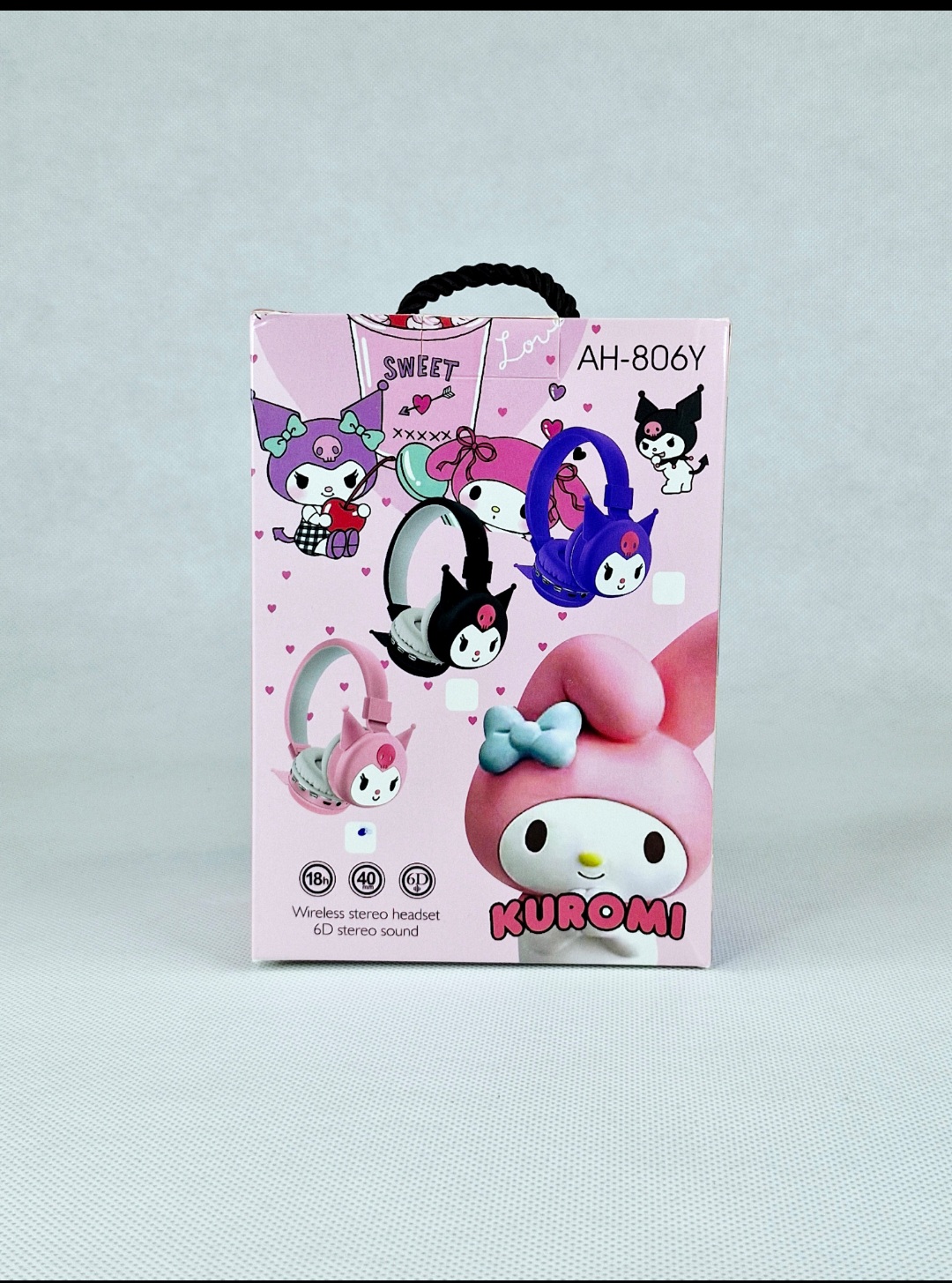 هدفون فانتزی کرومی رنگ صورتی