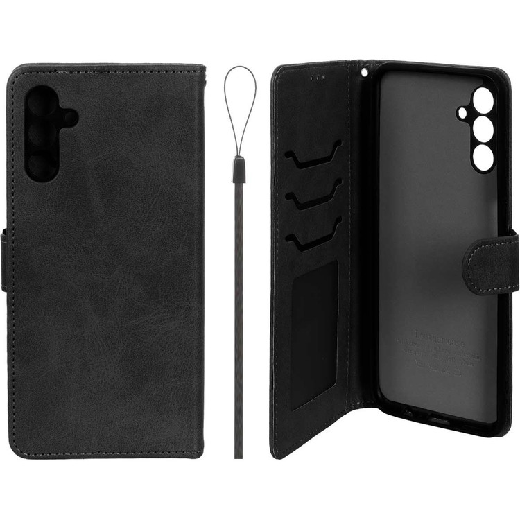 کیف چرمی رنگ مشکی مناسب برای گوشی موبایل هواوی Huawei Y6 2019