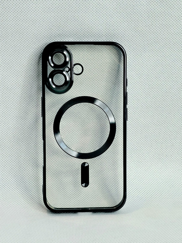 کاور مگسیف دار مدل magnetic رنگ مشکی مناسب برای گوشی موبایل اپل iPhone 16