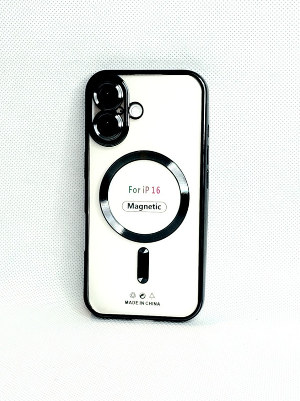 کاور مگسیف دار مدل magnetic رنگ مشکی مناسب برای گوشی موبایل اپل iPhone 16