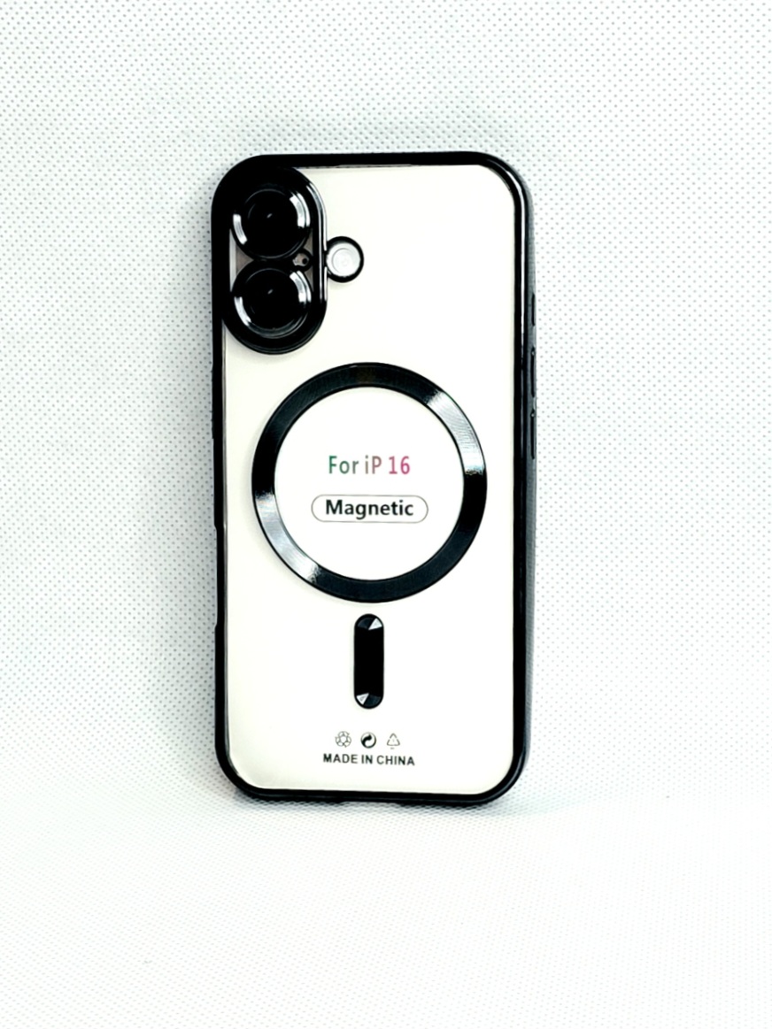 کاور مگسیف دار مدل magnetic رنگ مشکی مناسب برای گوشی موبایل اپل iPhone 16