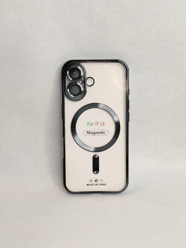 کاور مگسیف دار مدل magnetic رنگ مشکی مناسب برای گوشی موبایل اپل iPhone 16
