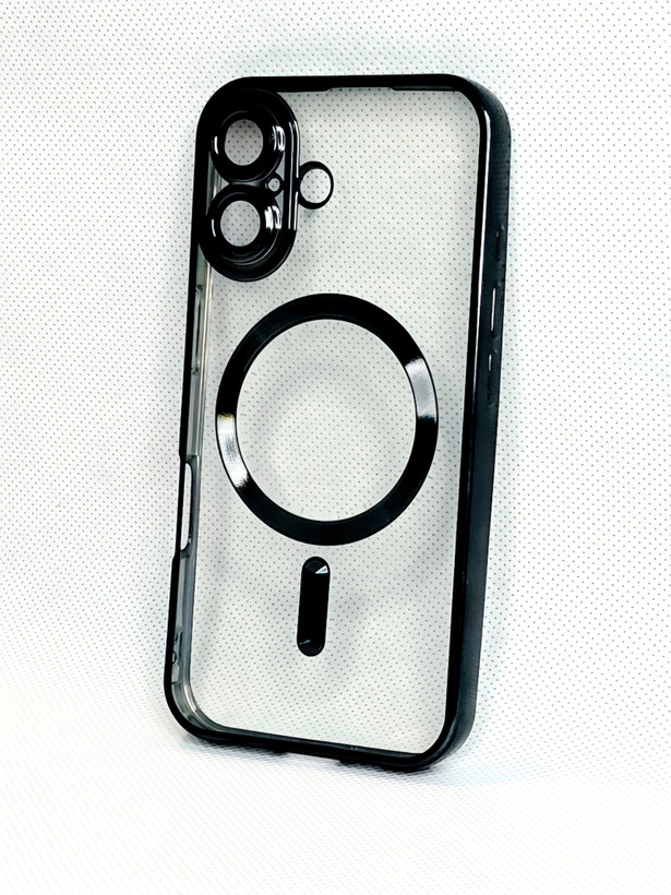 کاور مگسیف دار مدل magnetic رنگ مشکی مناسب برای گوشی موبایل اپل iPhone 16