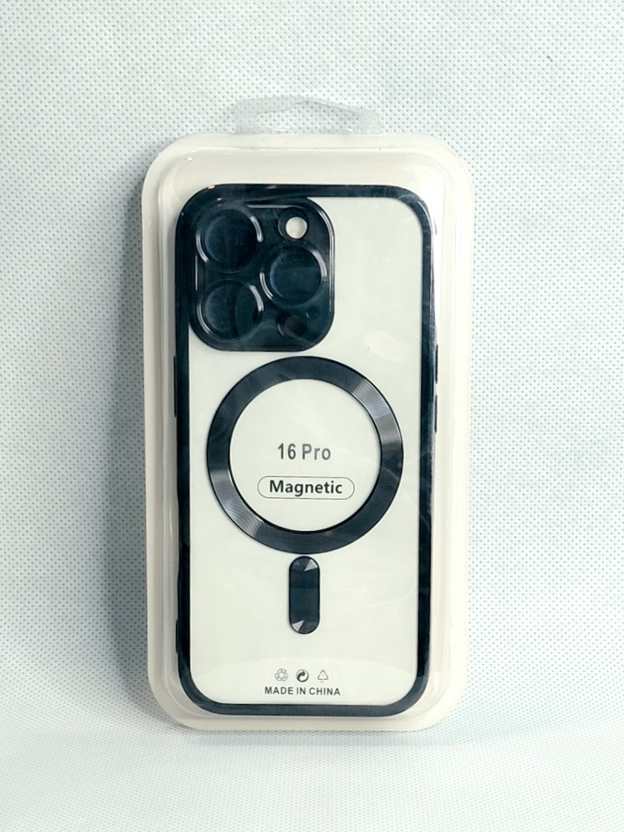کاور مگسیف دار مدل magnetic رنگ مشکی مناسب برای گوشی موبایل اپل iPhone 16pro