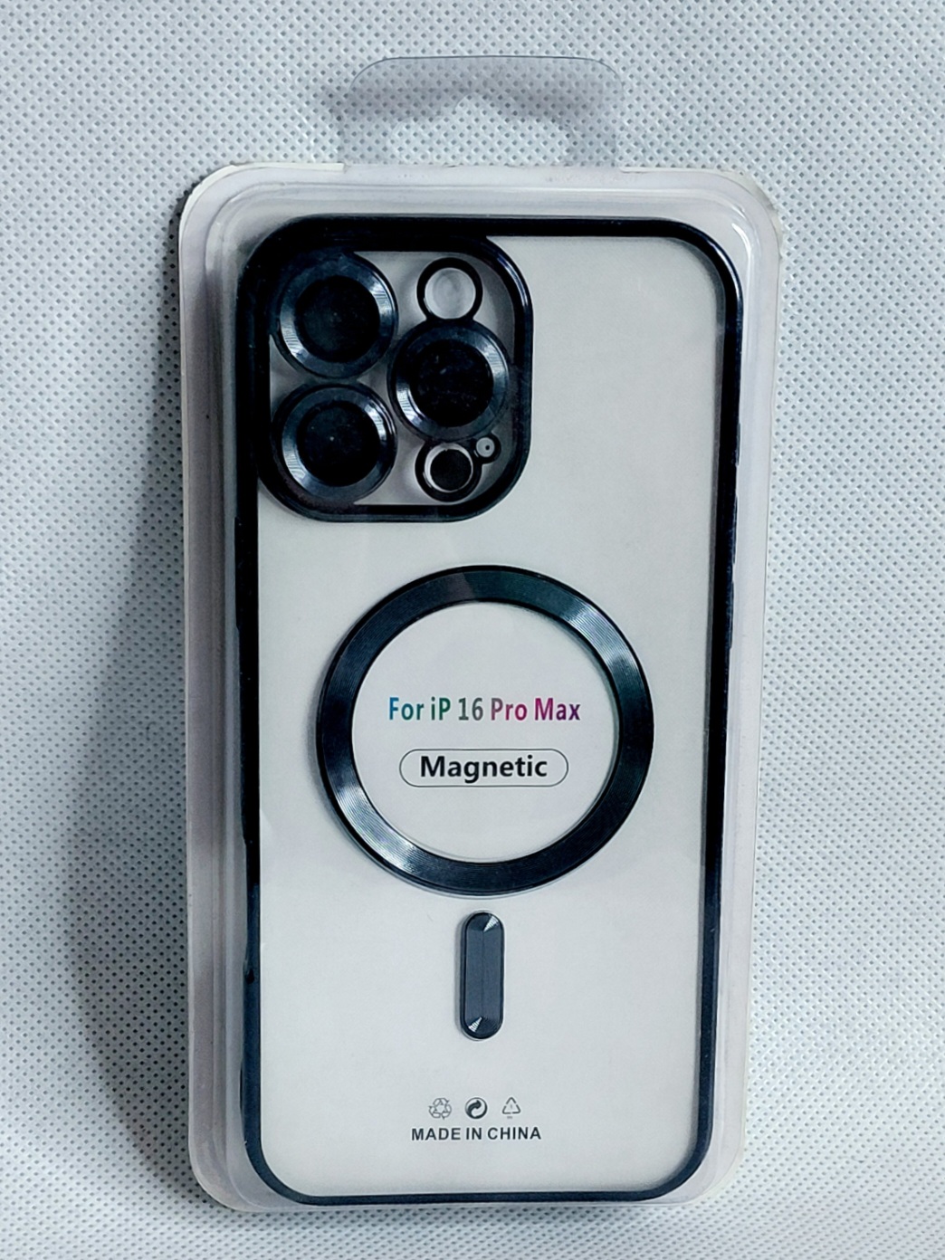 کاور مگسیف دار مدل magnetic رنگ مشکی مناسب برای گوشی موبایل اپل iPhone 16pro max