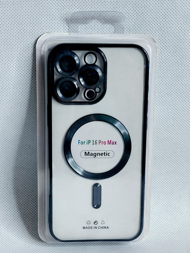 کاور مگسیف دار مدل magnetic رنگ مشکی مناسب برای گوشی موبایل اپل iPhone 16pro max