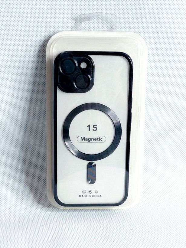 کاور مگسیف دار مدل magnetic رنگ مشکی مناسب برای گوشی موبایل iPhone 15