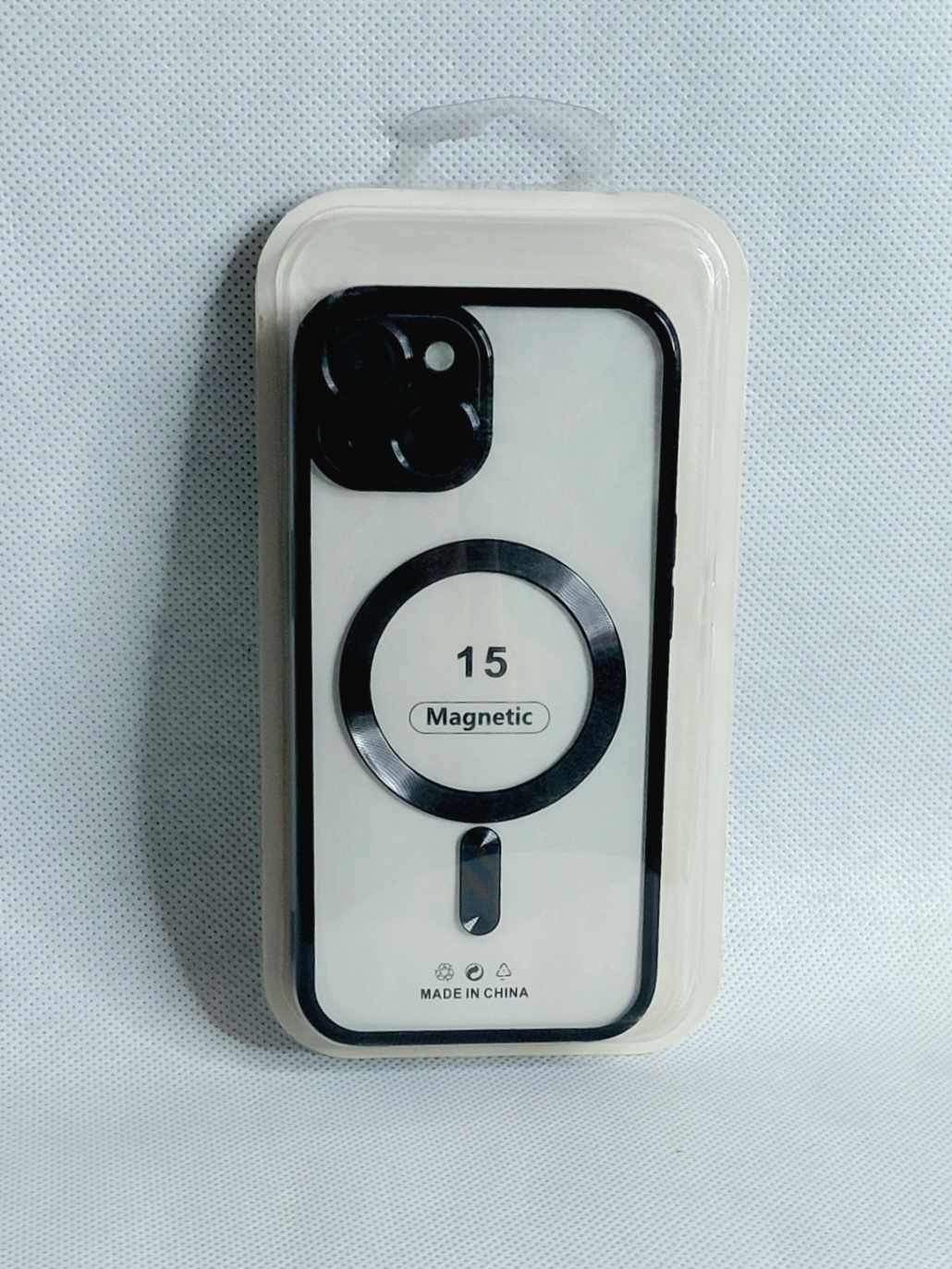 کاور مگسیف دار مدل magnetic رنگ مشکی مناسب برای گوشی موبایل iPhone 15