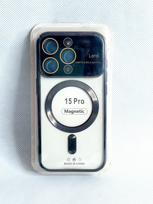 قاب مگسیف دار مدل magnetic رنگ مشکی مناسب برای گوشی موبایل iPhone 15 pro