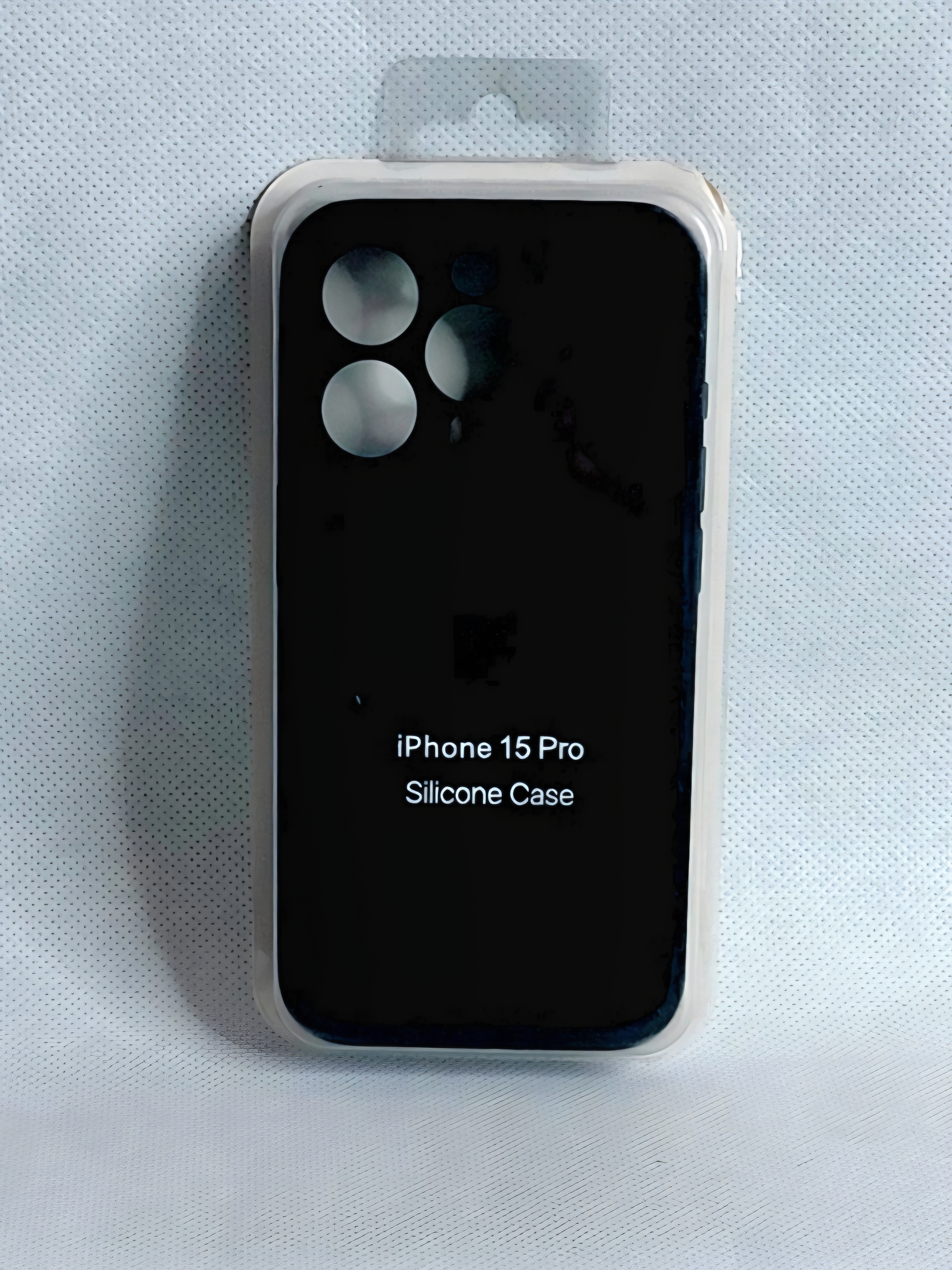 قاب سیلیکون ارجینال رنگ مشکی مناسب برای گوشی موبایل iPhone 15 pro