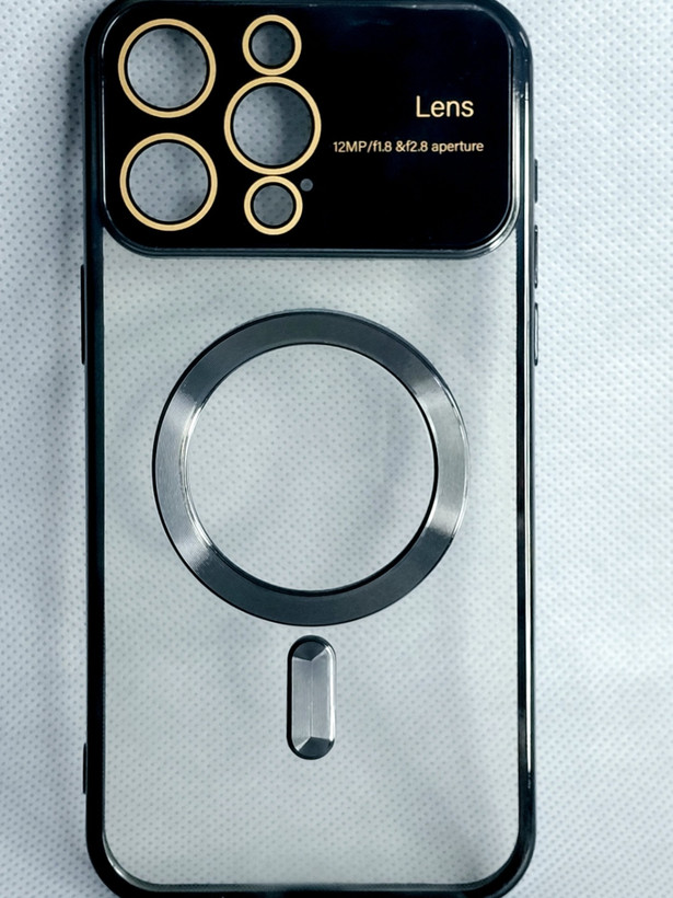 قاب مگسیف دار مدل magnetic رنگ مشکی مناسب برای گوشی موبایل iPhone 15 pro max
