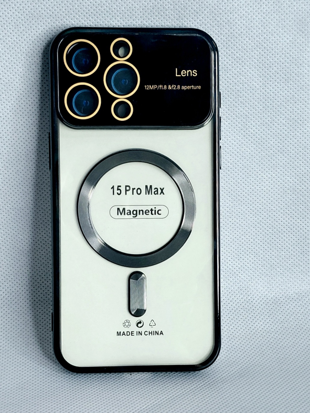 قاب مگسیف دار مدل magnetic رنگ مشکی مناسب برای گوشی موبایل iPhone 15 pro max