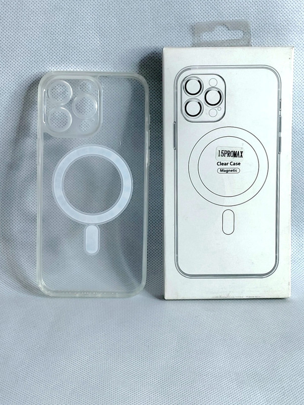قاب مگسیف دار مدل space شفاف مناسب برای گوشی موبایل iPhone 15 pro max
