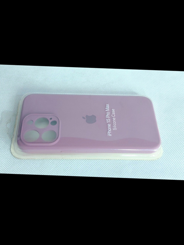 قاب سیلیکونی اپل iPhone 15 Pro Max محافظ لنزدار رنگ پوست پیازی
