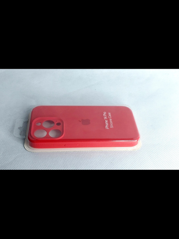 قاب سیلیکونی اپل iPhone 14 pro محافظ لنزدار رنگ قرمز