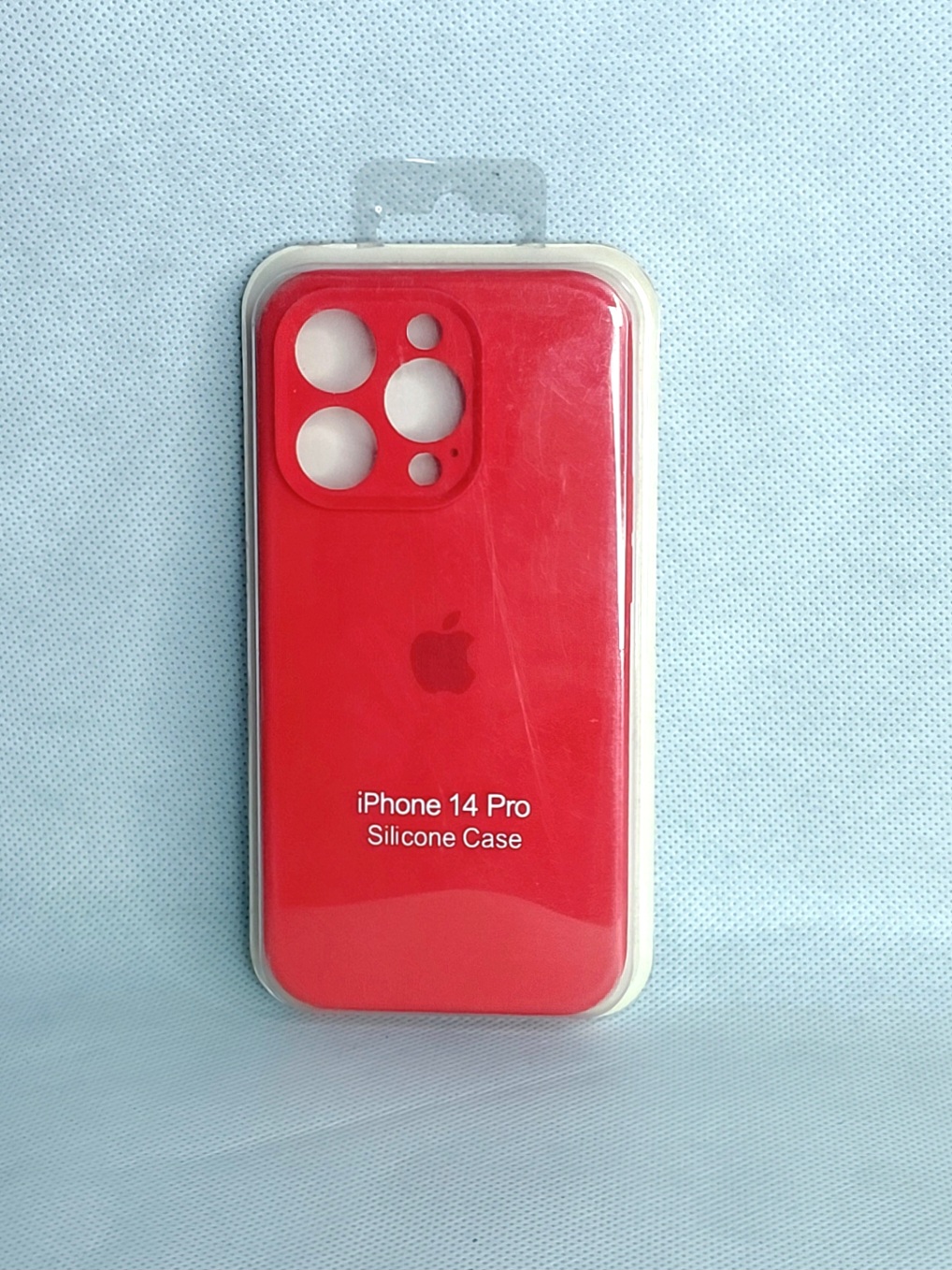 قاب سیلیکونی اپل iPhone 14 pro  محافظ لنزدار رنگ قرمز