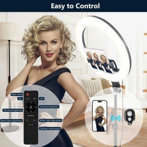 رینگ لایت بیوا Biva RL-03 65W LED Soft Ring Light سایز 21 اینچ با سه پایه و 3 هولدر