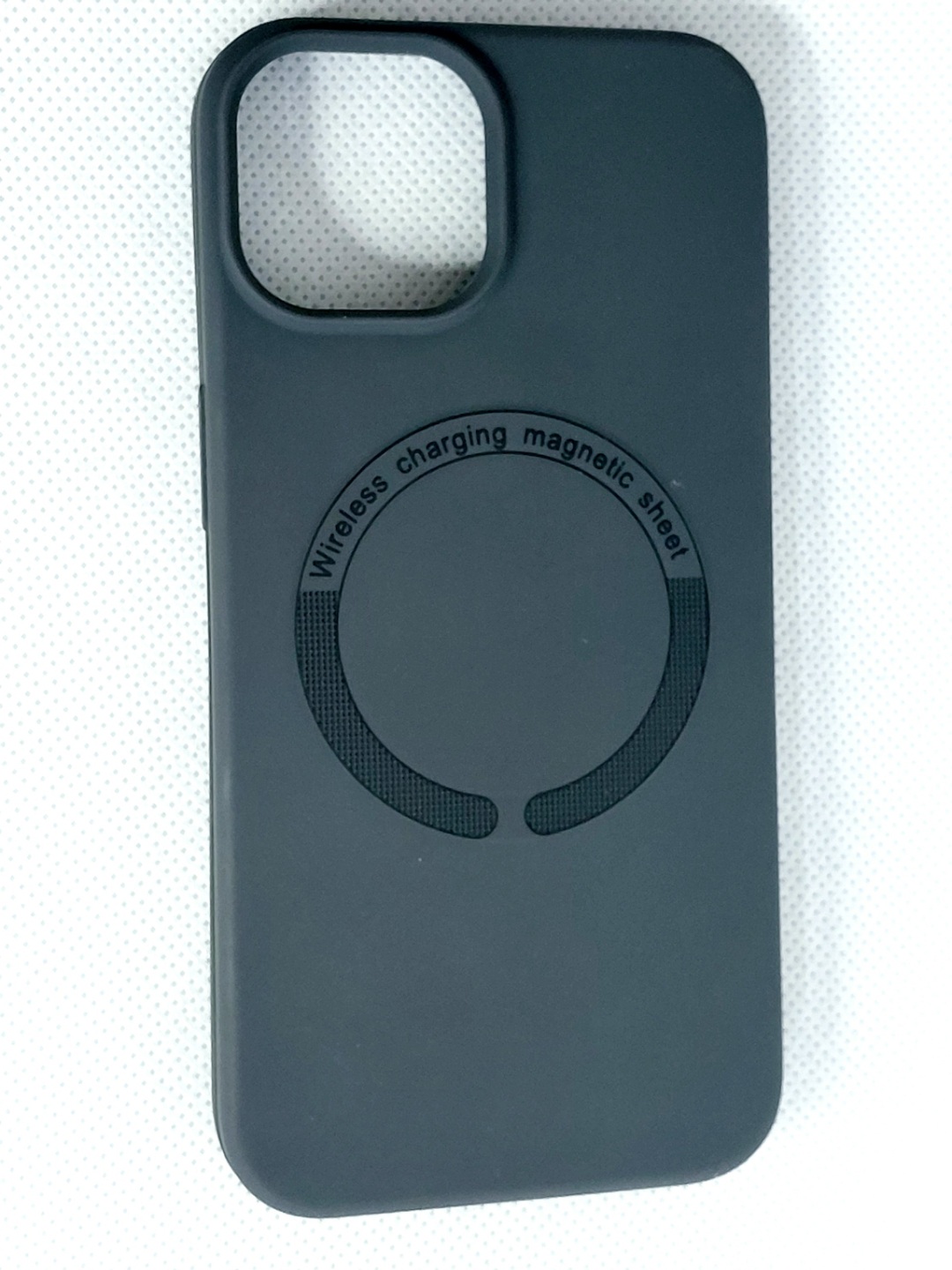 قاب سیلیکونی اپل iPhone 13  مگ سیف دار رنگ خاکستری تیره