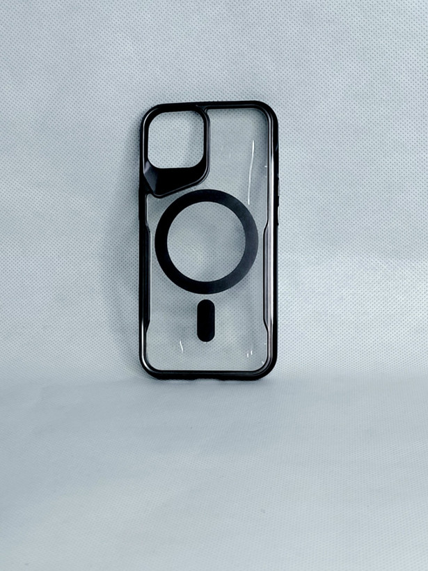 کاور گوشی آیفون iPhone13 شفاف مگ سیف Clear Mag Safe دور رنگی رنگ مشکی