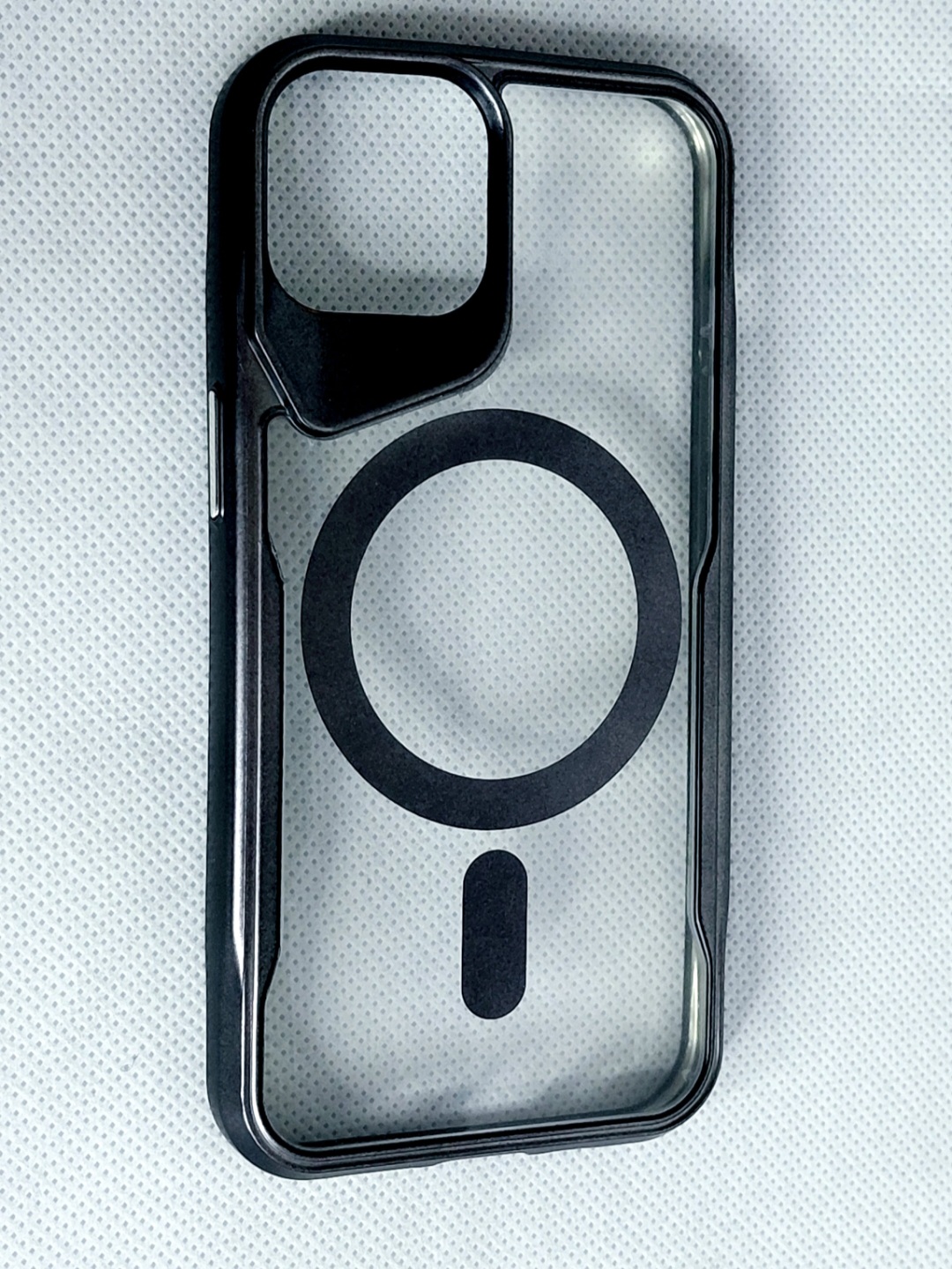 کاور گوشی آیفون  iPhone13  شفاف مگ سیف Clear Mag Safe دور رنگی رنگ مشکی