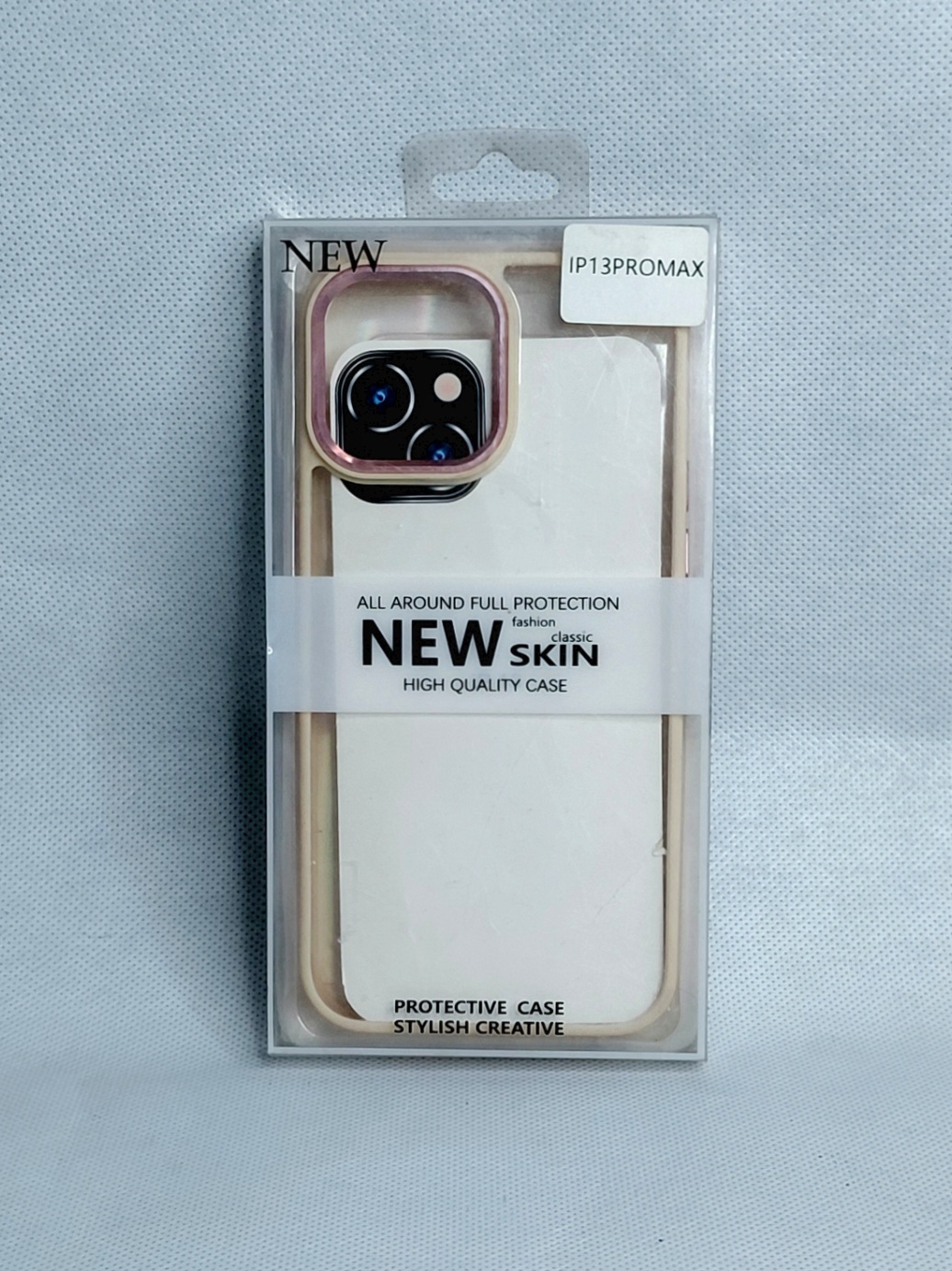 قاب اپل برای گوشی موبایل  Iphone 13 Pro max مدل NEW SKIN رنگ صورتی