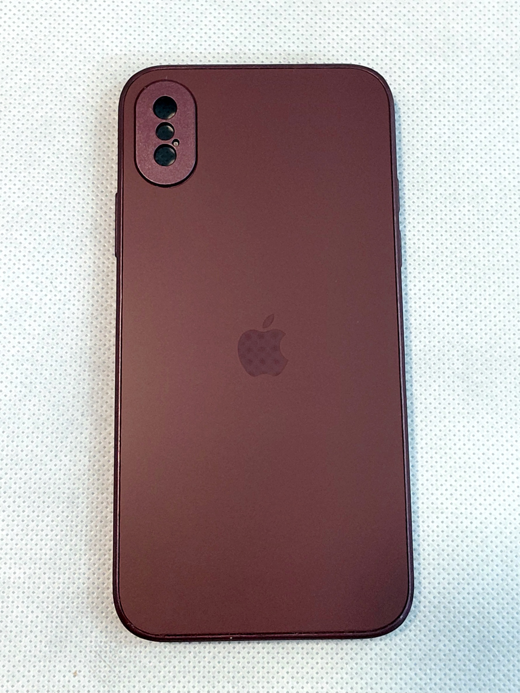 قاب ایفون iphone x رنگ زرشکی  pvd اورجینال